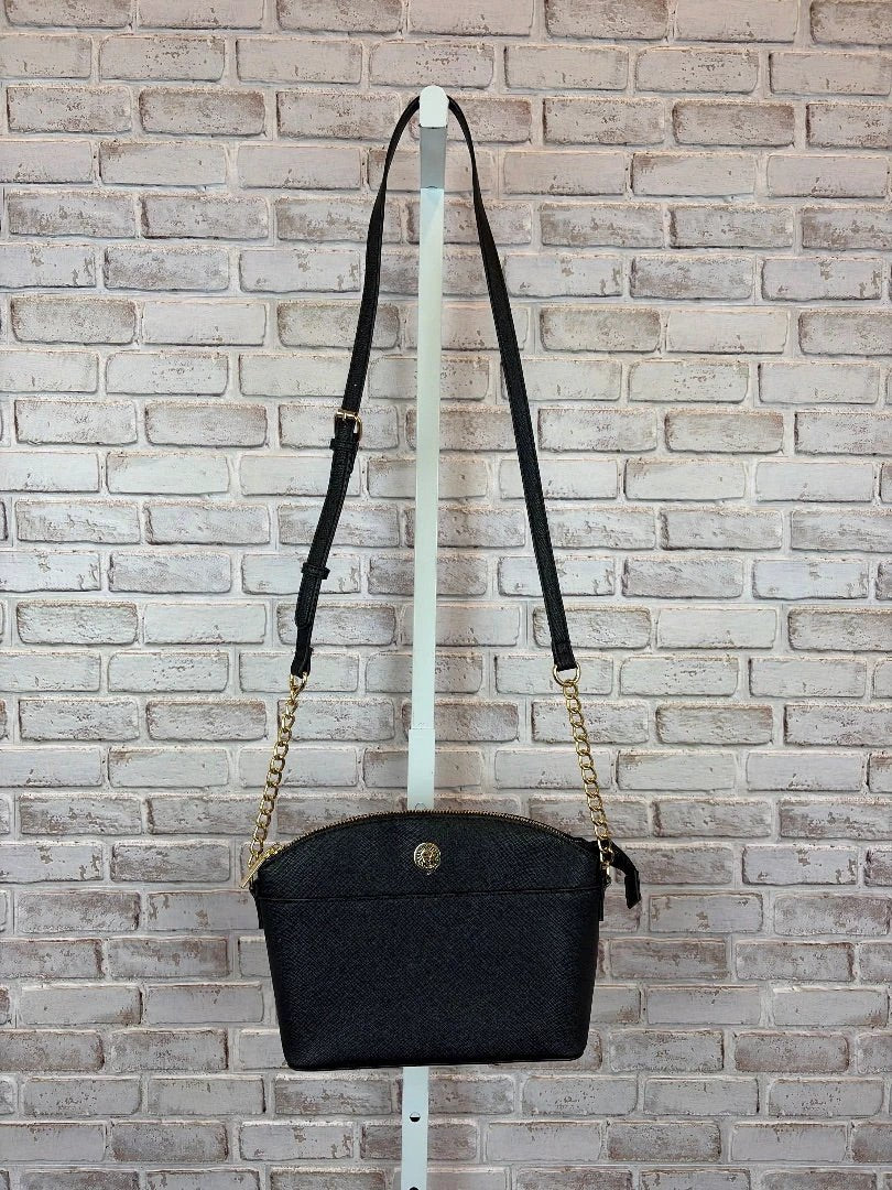 Anne Klein Bag - Crossbody – Anne Klein Crossbody, Black/gold, One Size, Used - Excellent