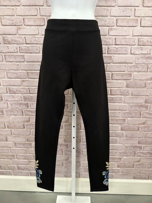 Bebe Pants, black multi, Medium, Used - Good