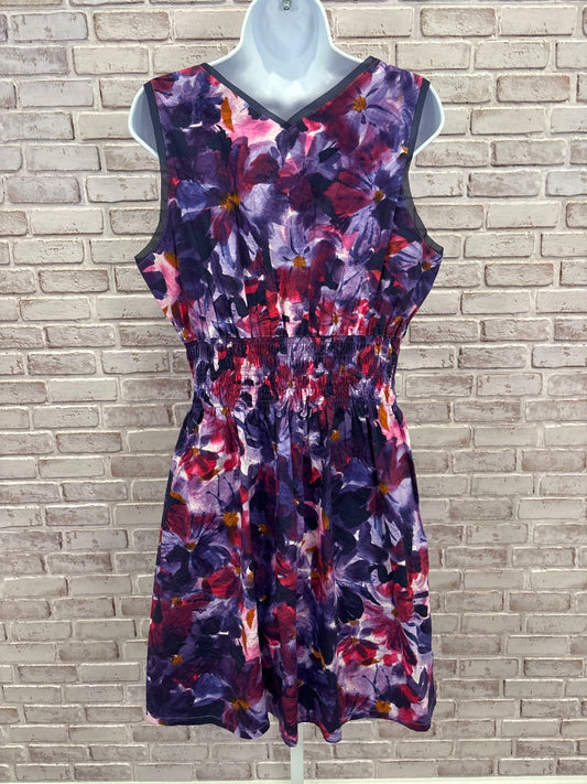 Simply Vera Dress, Purple multi, XL, Used - Good