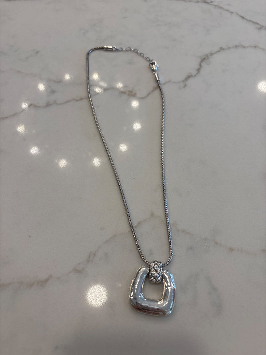 Brighton Necklace, Silver, One Size, Used - Good