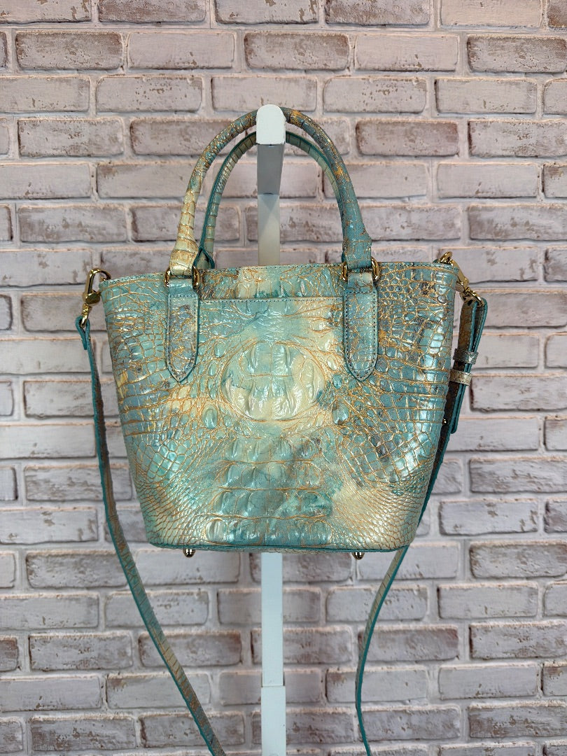Brahmin Small Bowie Serendipity Handbag, Turquoise, One Size, Used - Excellent