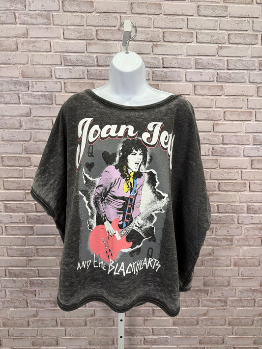 Recycled Karma “Joan Jett and the Blackhearts” Shirt, Grey, One Size, Used - Good