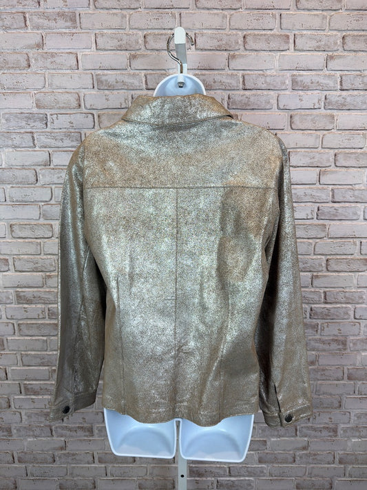 Chicos Jacket, Silver, 2, Used - Good