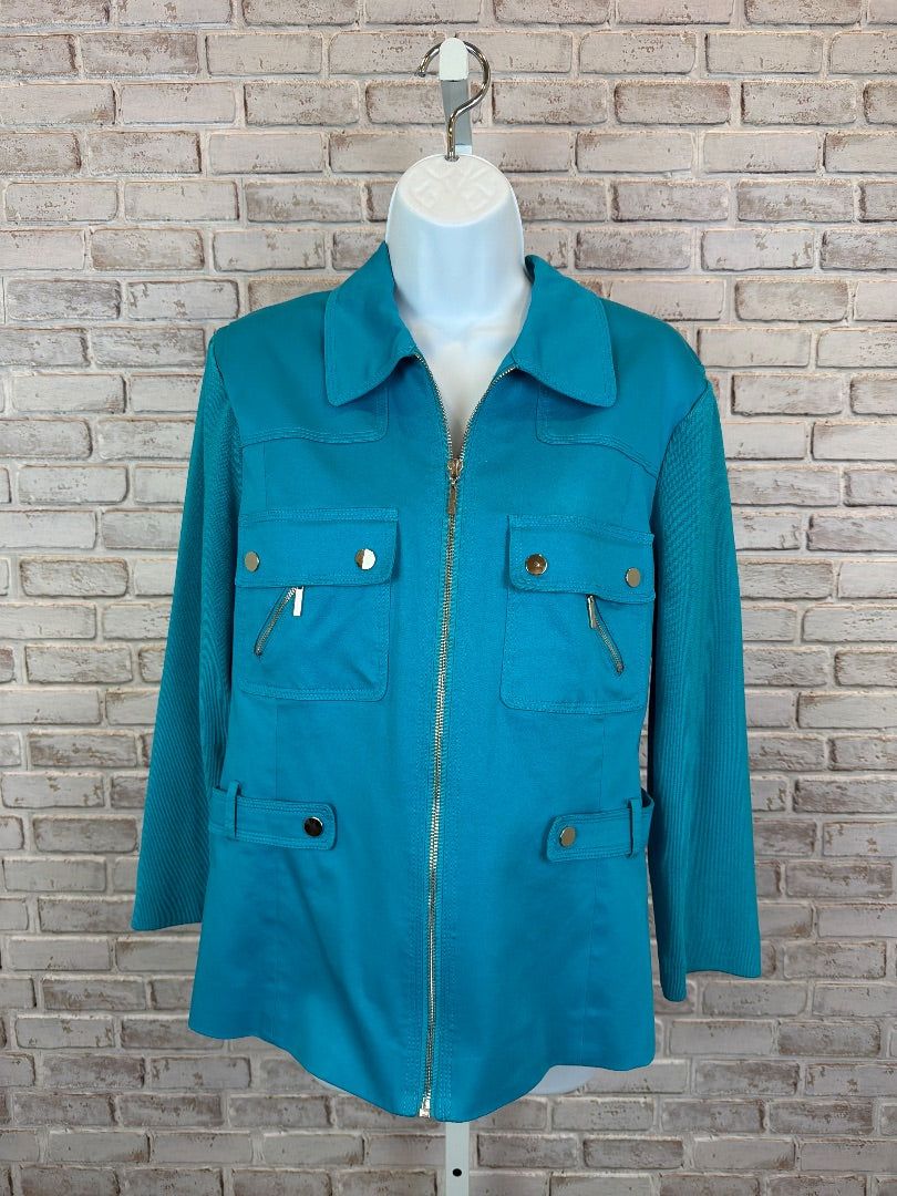 Peter Nygard Jacket, Blue, Large, Used - Good