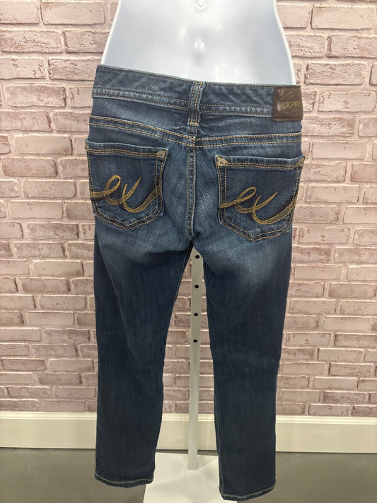 Express Jeans, Dark denim, Medium/6 short, Used - Good