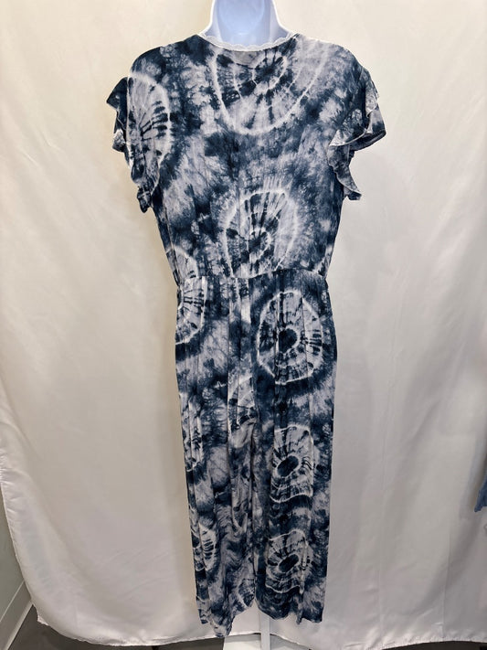 Coco + Carmen Jumpsuit, Blue tie dye, S/M
