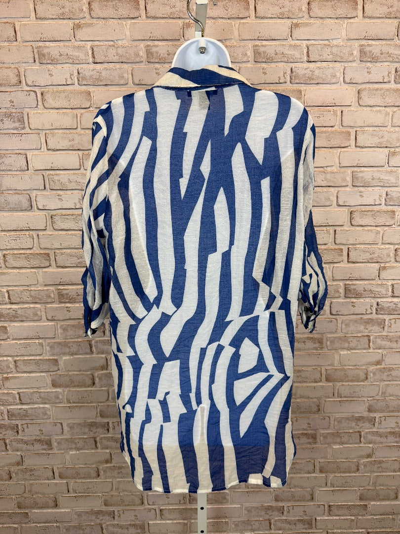 Alison Sheri Shirt, Blue/white, XL, Used - Excellent