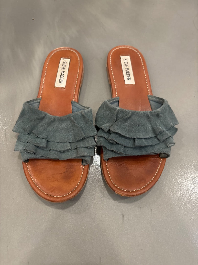 Steve Madden Sandals, Green, 7