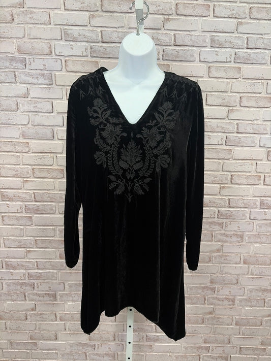 Johnny Was Tunic, Black, XS, Used - Good