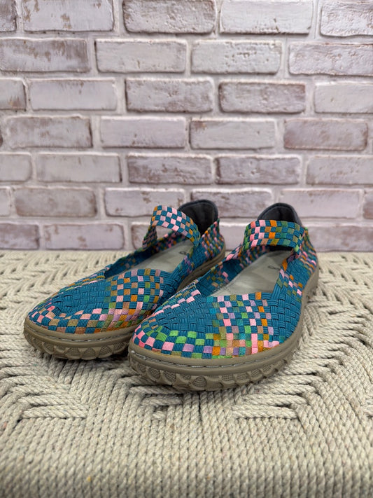 Corkys Flats, teal multi, 10, Used - Good