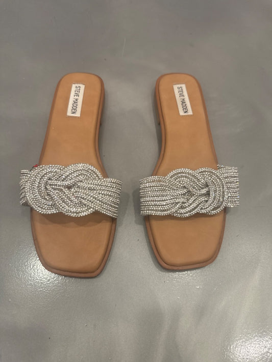 Steve madden Sandals, Silver, 8, Used - Good