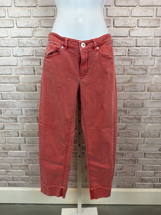 J.jill authentic fit cropped Jeans, Red, 4, Used - Excellent