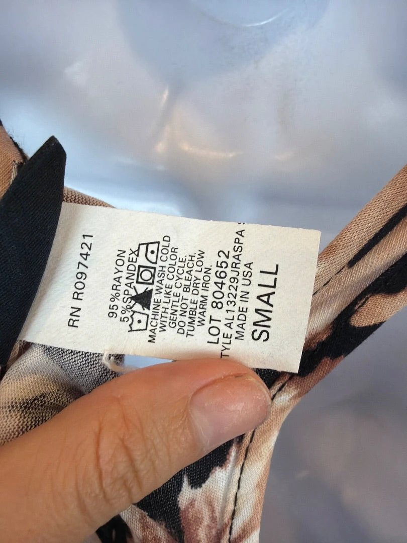 Alloy Apparel Dress – Alloy Apparel Dress, Lack/orange tie dye, Small, Used - Excellent