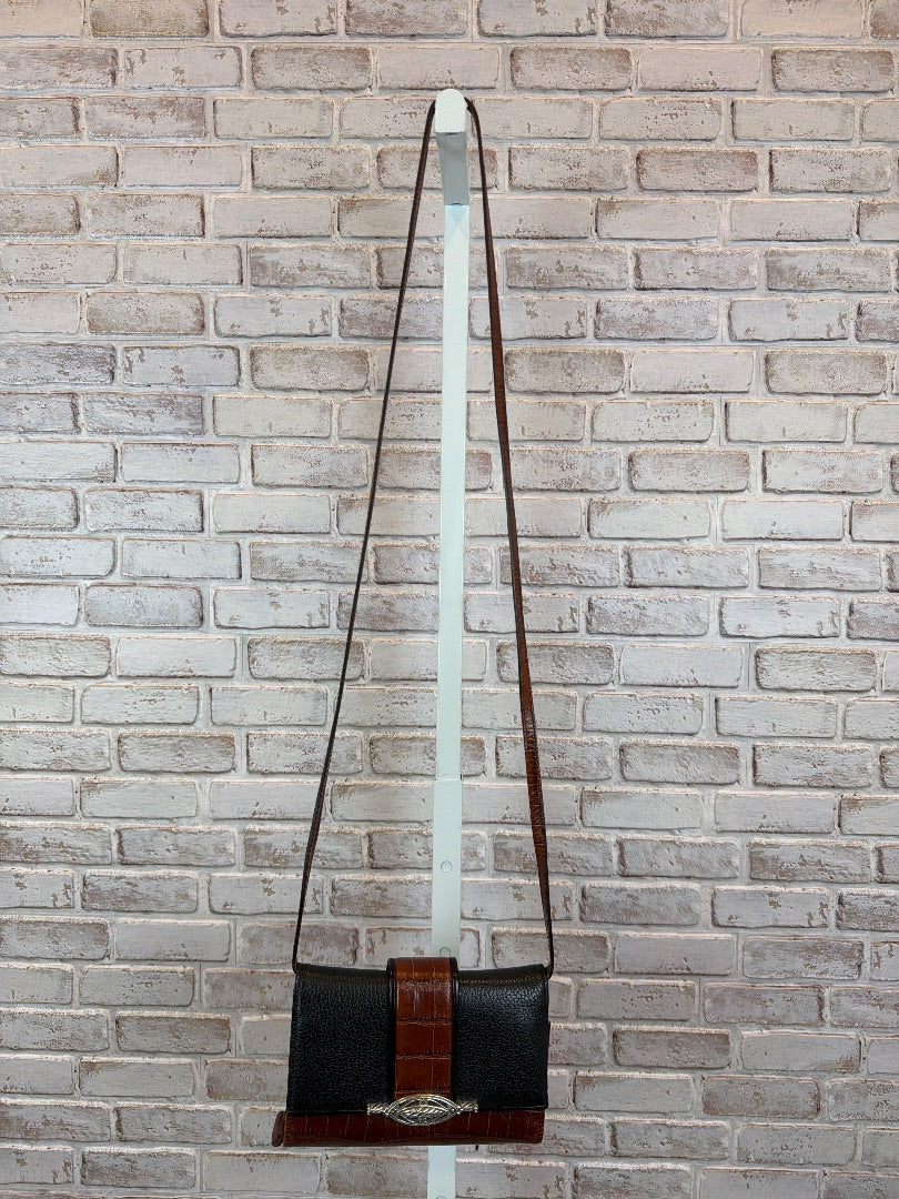 Brighton Crossbody, black/brown, One Size, Used - Good