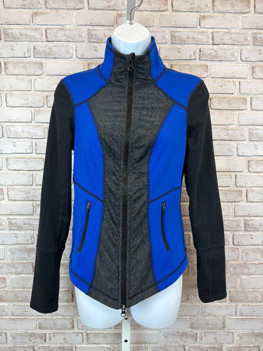 Zella Sweatshirt, Black/grey/blue, Small, Used - Excellent