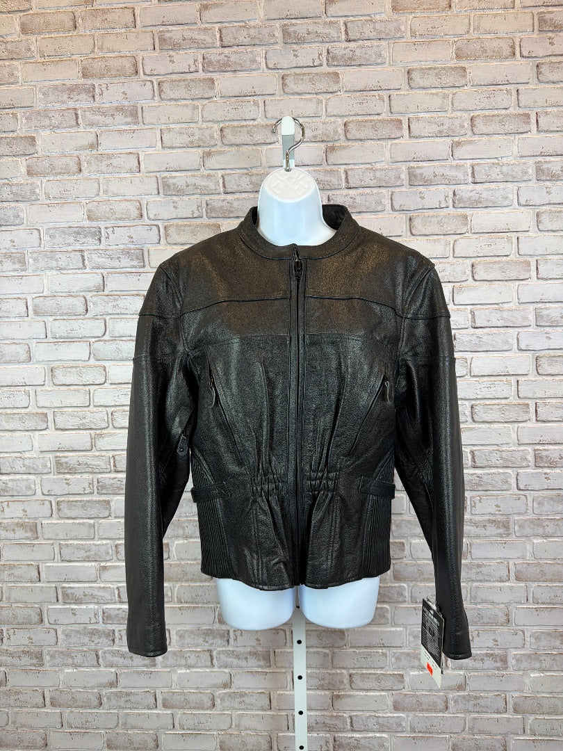 Leather King Jacket, Black, XL, New With Tags