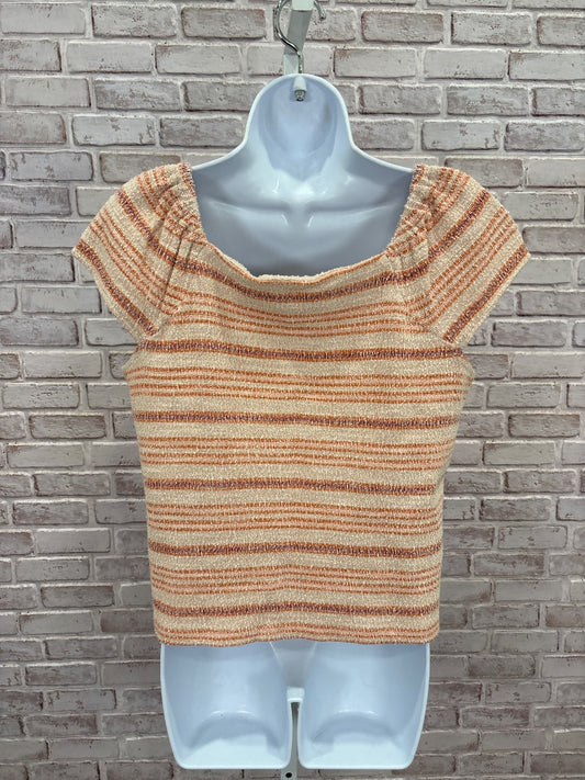 Madewell Shirt, Orange stripes, Large, Used - Good