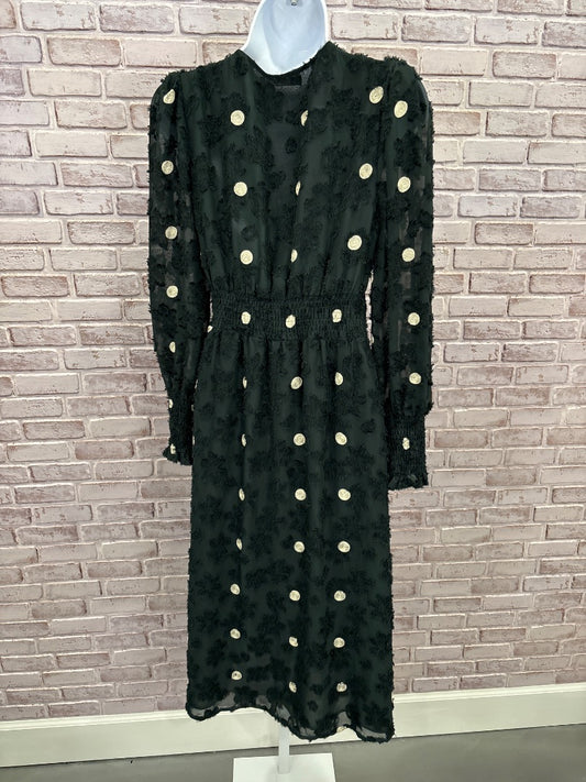 Zara Dress, Green/white, Small, Used - Good