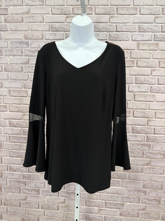 Frank Lyman Shirt, Black, 14, New With Tags