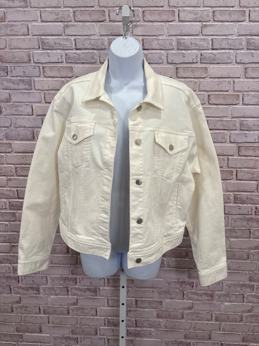 Ralph Lauren Jacket, White denim, Large, Used - Good