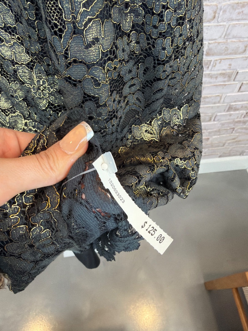 Shoshanna Dress, Black/gold, 12, New With Tags