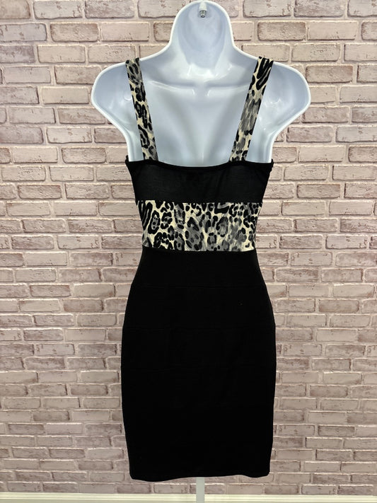 Xoxo Dress, Black leopard, Small, Used - Good