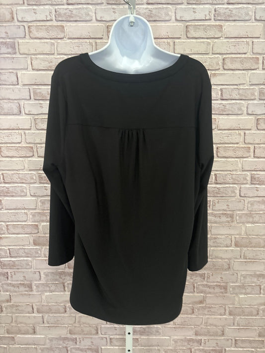 Anne Klein Shirt, Black, Large, Used - Good