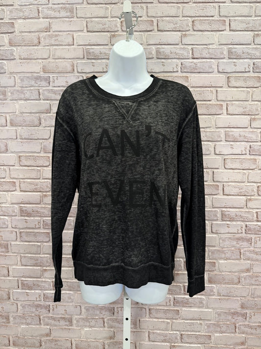 Stem “Can’t Even” Sweater, Grey, Medium, Used - Good