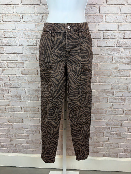 White House Black Market Mid-rise Skinny Crop Pants, Brown, 6, Used - Excellent