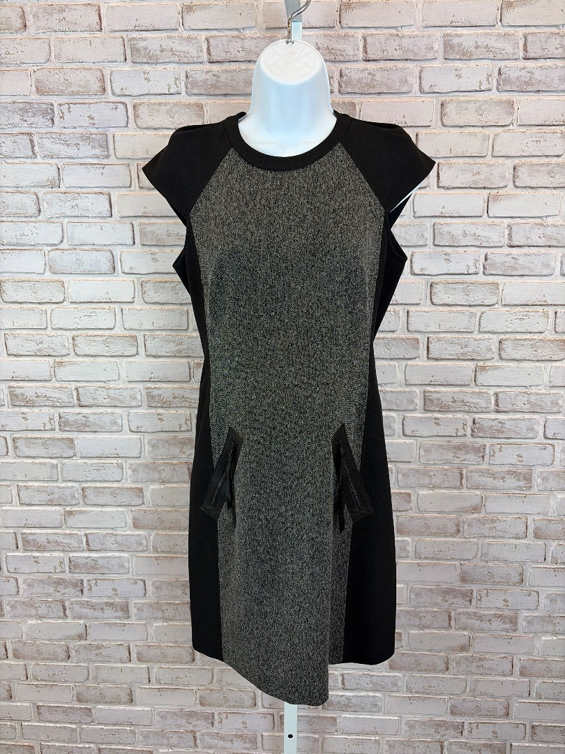 Rebecca Taylor Dress, Black/grey, 4, Used - Good