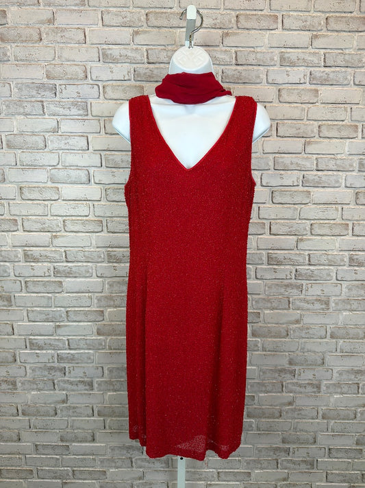 Bieff Basix silk Dress, Red, 12, Used - Excellent