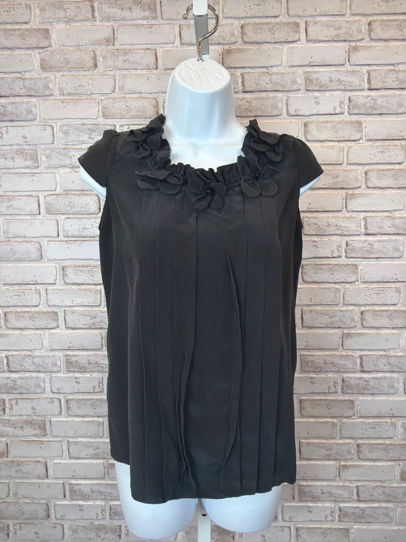 Kate Spade Top - Shirt – (See Damage) Kate Spade Silk Shirt, Black, XS, Used - Fair