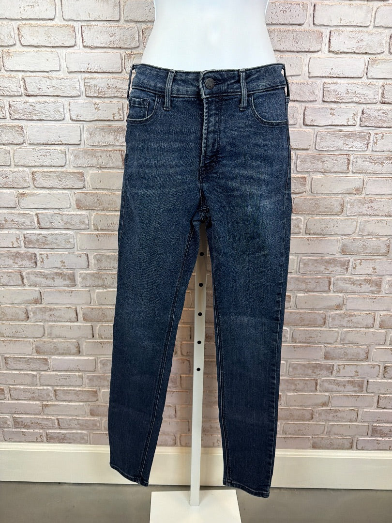 GAP Rockstar Super Skinny High Rise Jeans, dark denim, 2, Used - Good