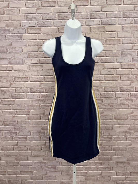Boston Proper Dress, Navy/gold, XXS, Used - Good