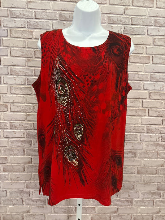 Jostar Shirt, Red multi, XL, Used - Good