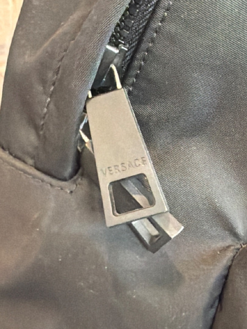 Versace La Medusa Palazzo Backpack, Black, One Size, Used - Good