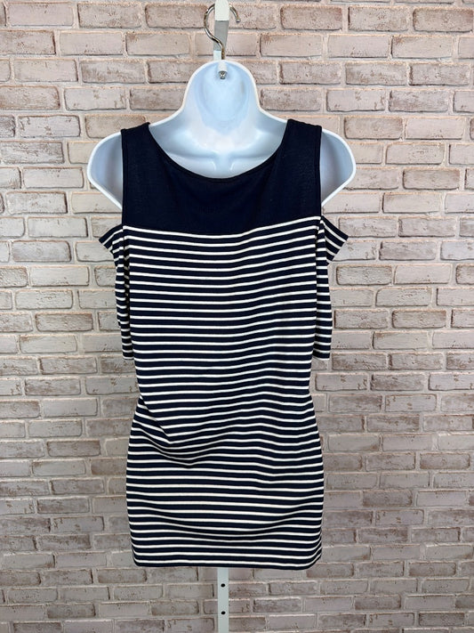 Long Tall Sally Shirt, Navy stripes, Medium, Used - Good