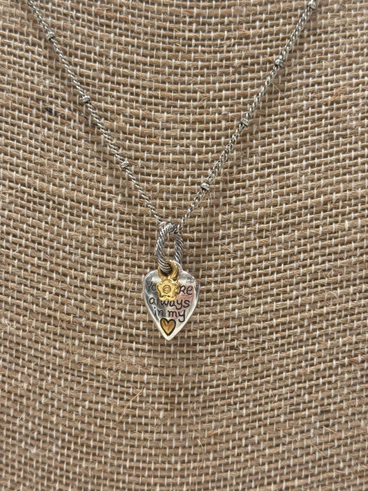 Brighton Necklace, silver/gold, One Size, Used - Good