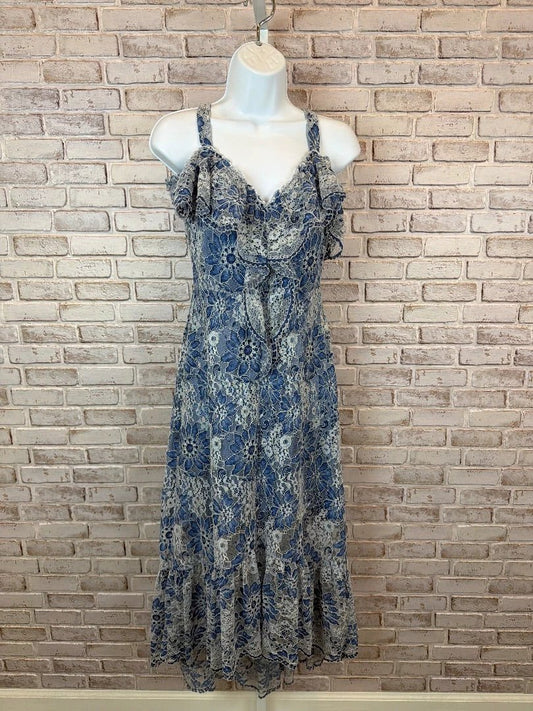 Bcbgmaxazria Dress – Bcbgmaxazria Dress, Blue multi, XS, Used - Excellent
