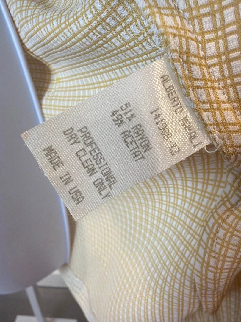 Alberto Makali Outerwear - Vest – Alberto Makali Vest, Yellow/beige, Small, Used - Excellent