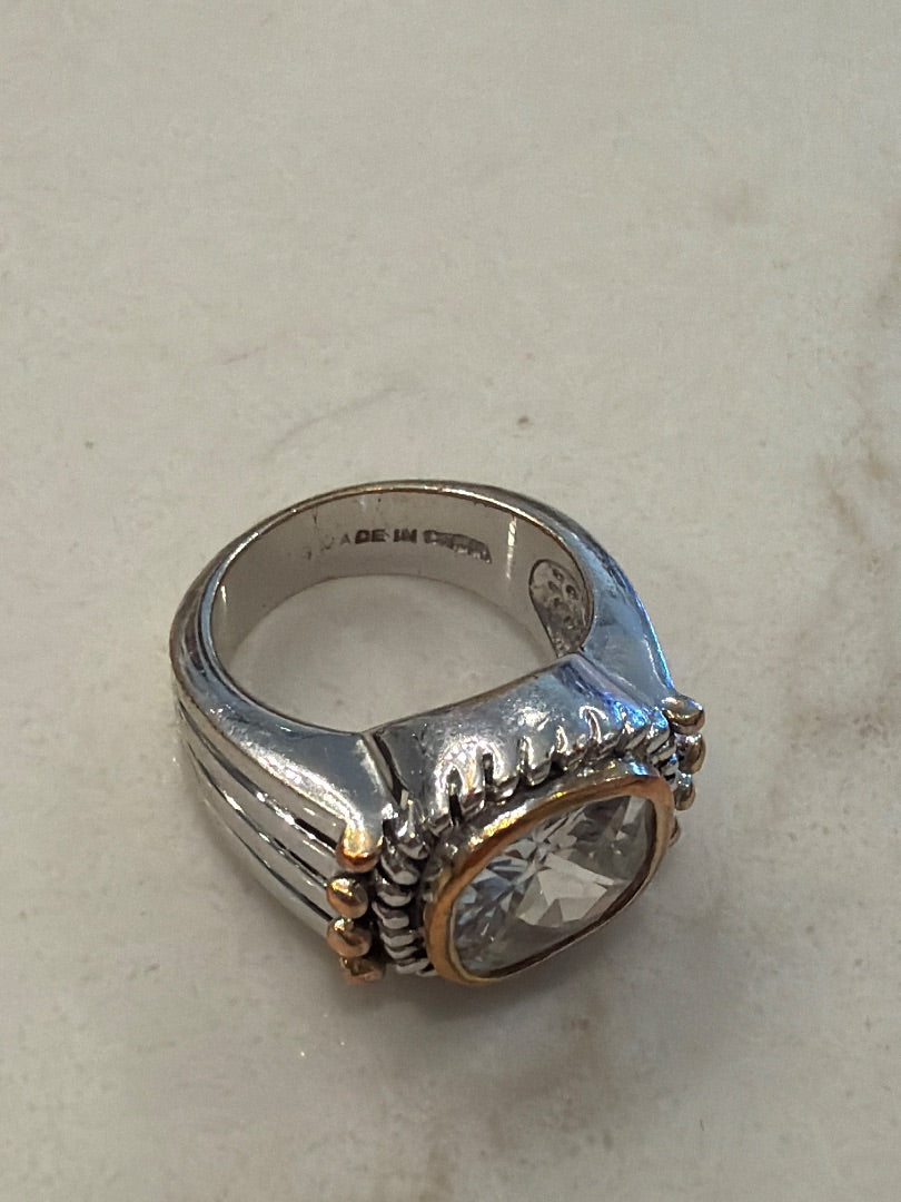 Various Ring, Silver/gold, 6, Used - Good