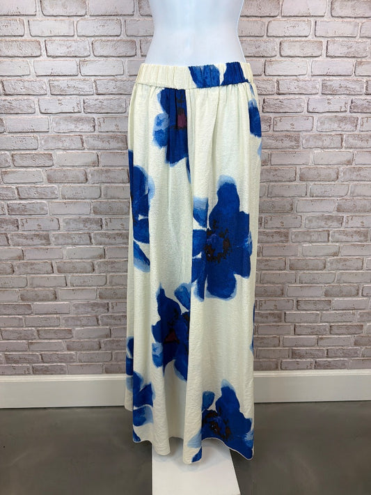 Glam Pants, White/blue, Small, New With Tags
