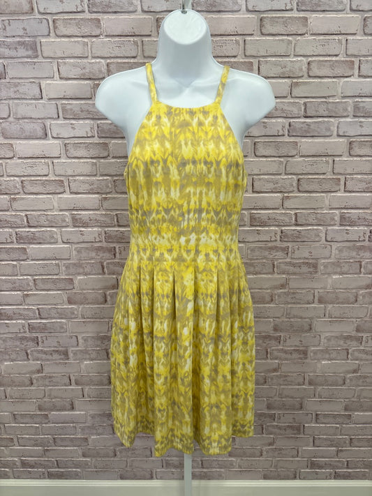 Calvin Klein Dress, Yellow multi, 6, Used - Good