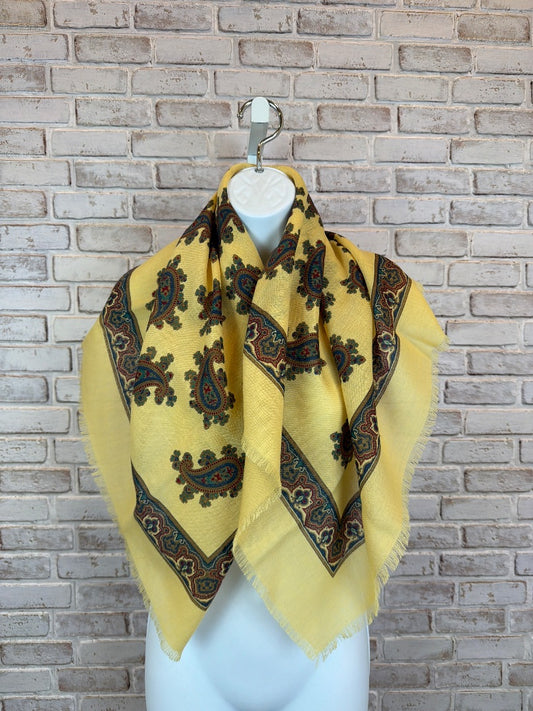 Various Scarf, Yellow multi, One Size, Used - Good