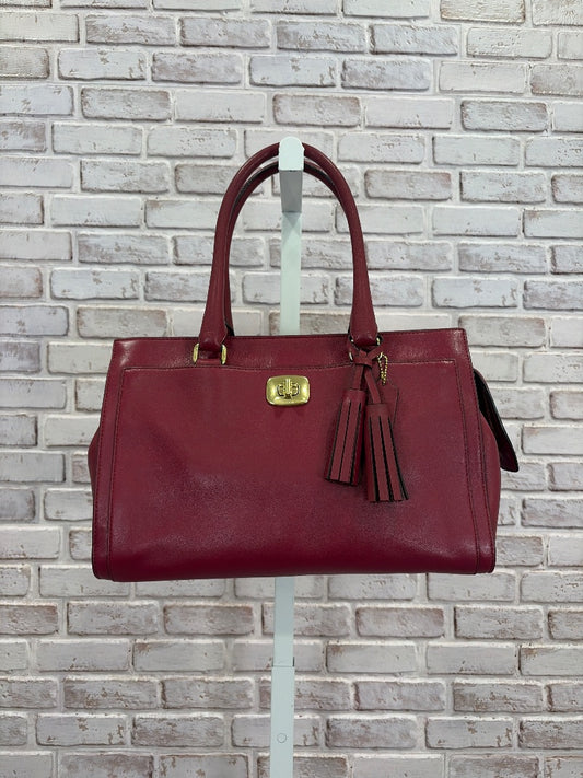 Coach Handbag, Red, One Size, Used - Good