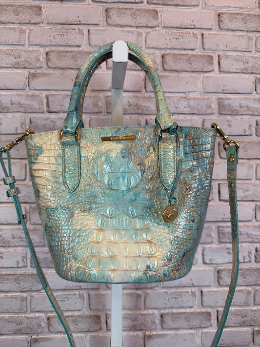 Brahmin Small Bowie Serendipity Handbag, Turquoise, One Size, Used - Excellent