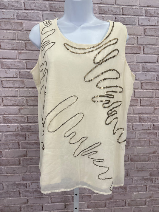 Coldwater Creek Shirt, White, Large, Used - Good