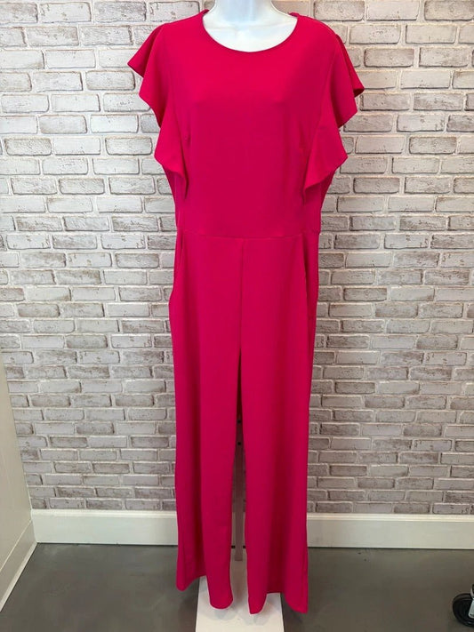 Bebe Jumpsuit – Hot Pink, Size XL – Excellent Condition