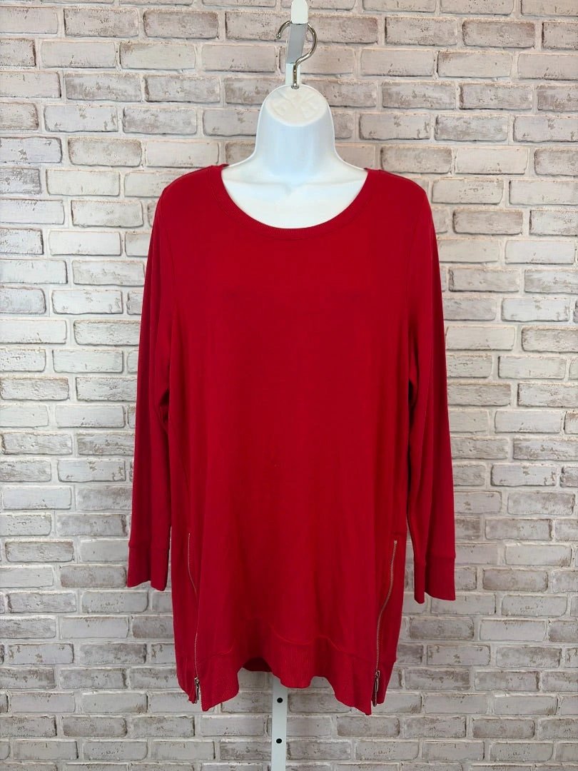 Zenergy by chicos Top - Sweater – Zenergy by chicos Sweater, Red, US 12/14, Used - Excellent