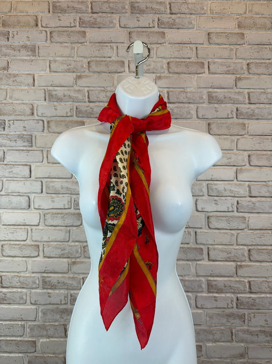 Club 7 Echo Scarf, Red multi, One Size, Used - Excellent